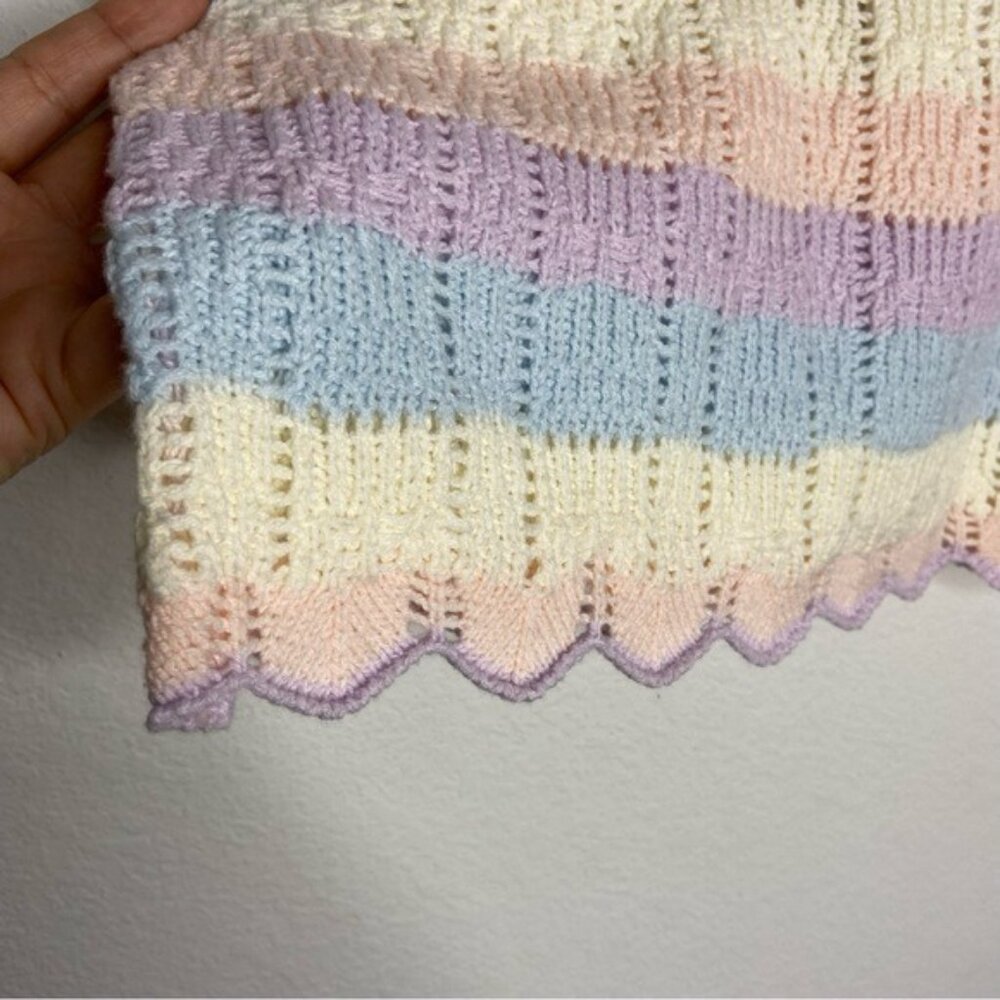 Andree by Unit Multicolor Pastel Unicorn Knit Top Size L NWT - Picture 5 of 7